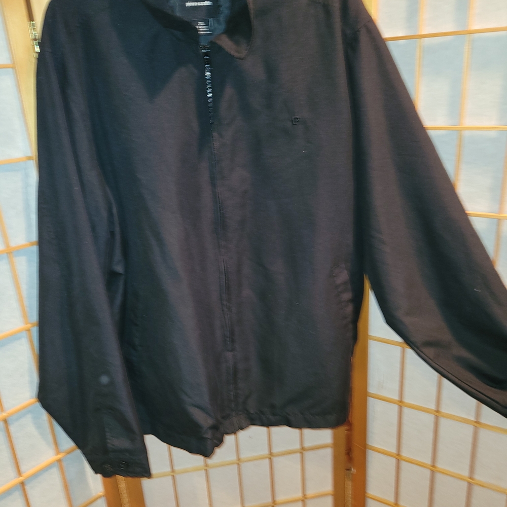 Pierre Cardin Black Windbreaker Jacket